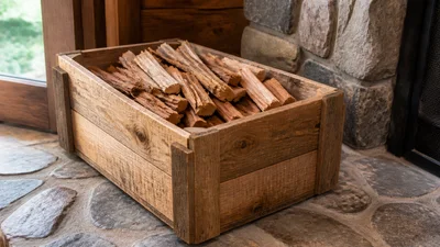 A DIY firewood kindling crate from reclaimed boards | LOZ Woodworking