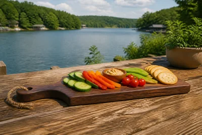 Building a simple outdoor serving board for summer gatherings