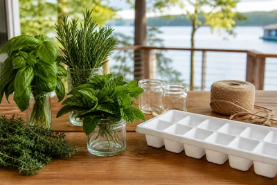 What to do with an early summer herb harvest
