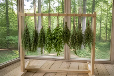 How to make a simple wood drying rack for herbs