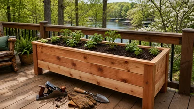 Building a simple raised planter from rot-resistant lumber | LOZ Woodworking