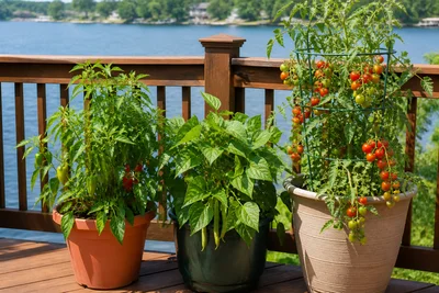 Easy vegetables to grow in containers through a summer