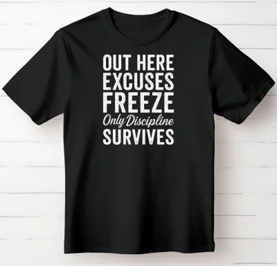 Out Here, Excuses Freeze. Only Discipline Survives.