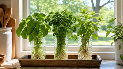 Kratky herbs for busy households | LOZ Woodworking