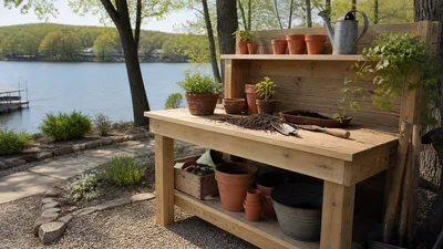 How to make a useful potting bench from basic lumber | LOZ Woodworking