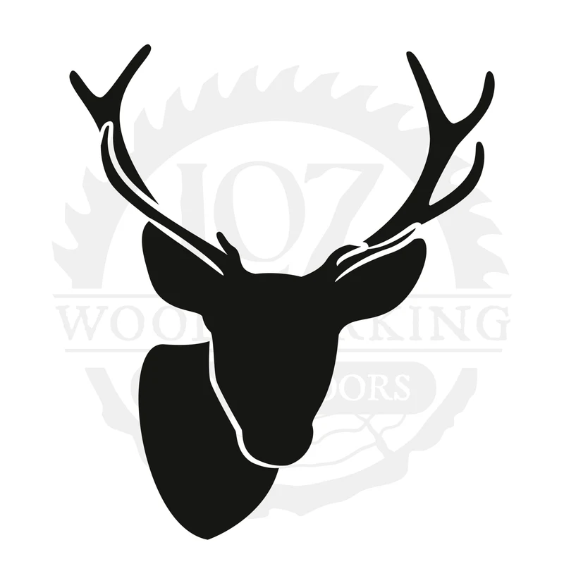 Front Elk Head SVG design