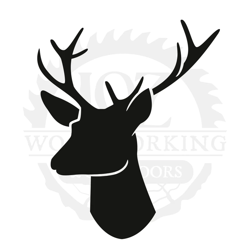 Broad Rack Whitetail SVG design