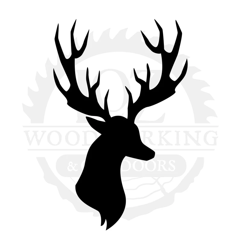 Elk Side Head SVG design