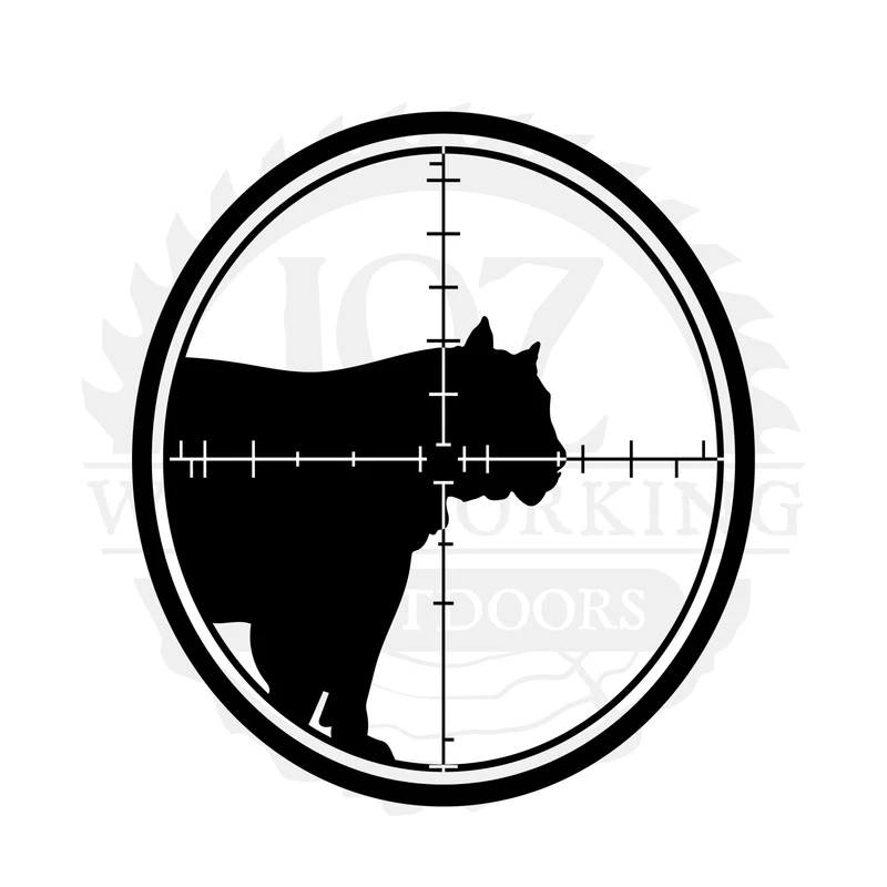 Bear Scope Target SVG design