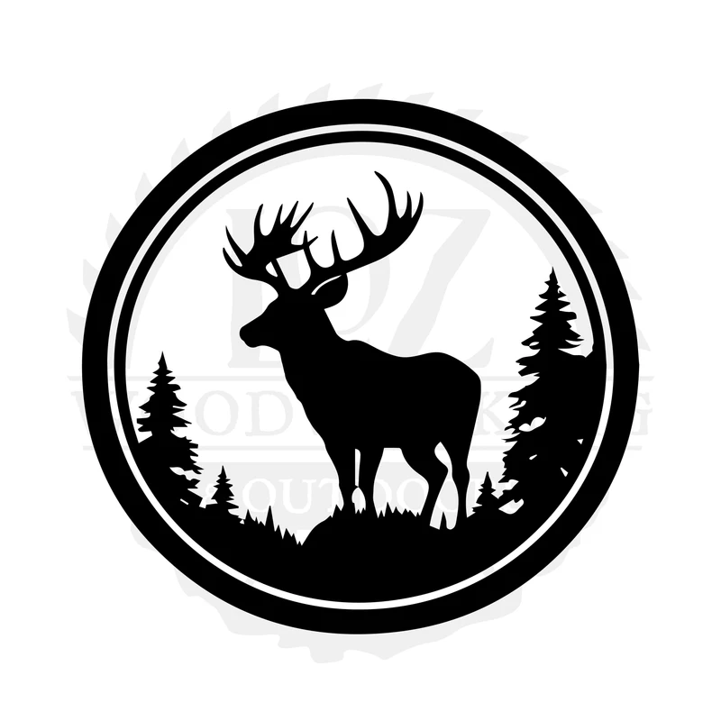 Pine Ridge Whitetail SVG design