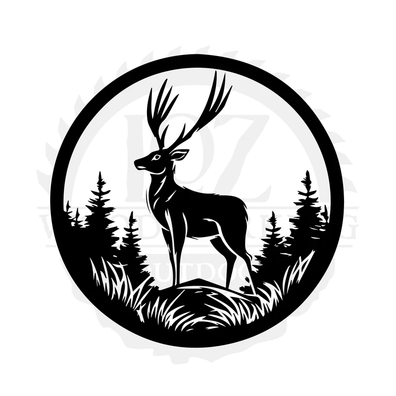Pronghorn Mountain Badge SVG design