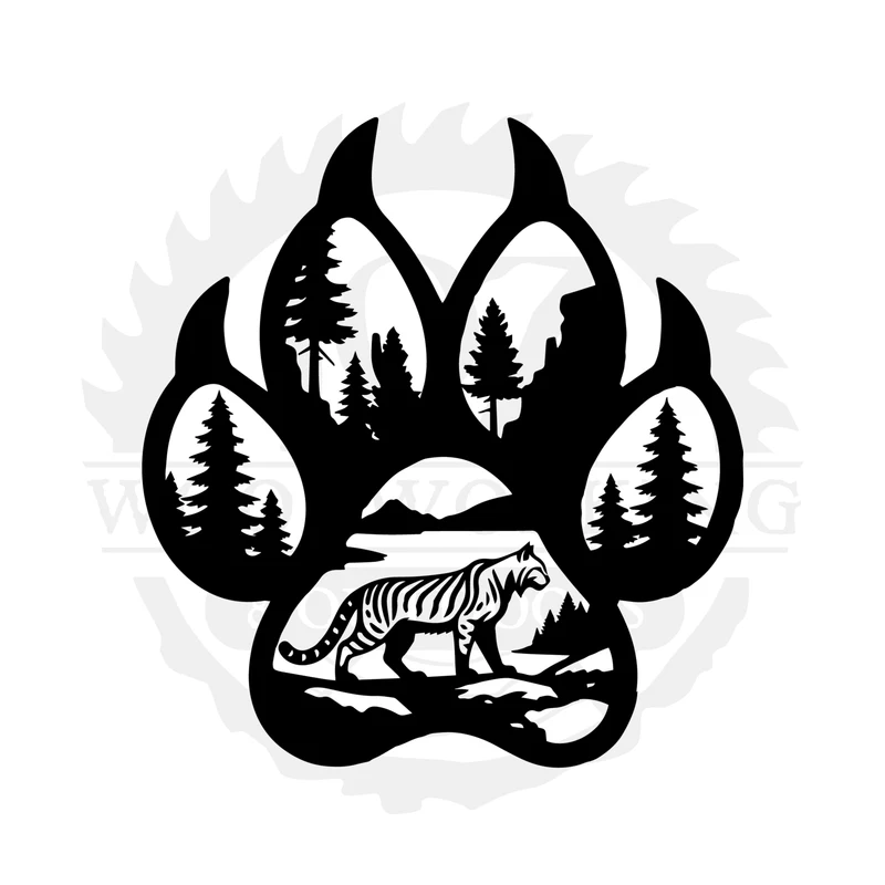 Cougar Pawscape SVG design