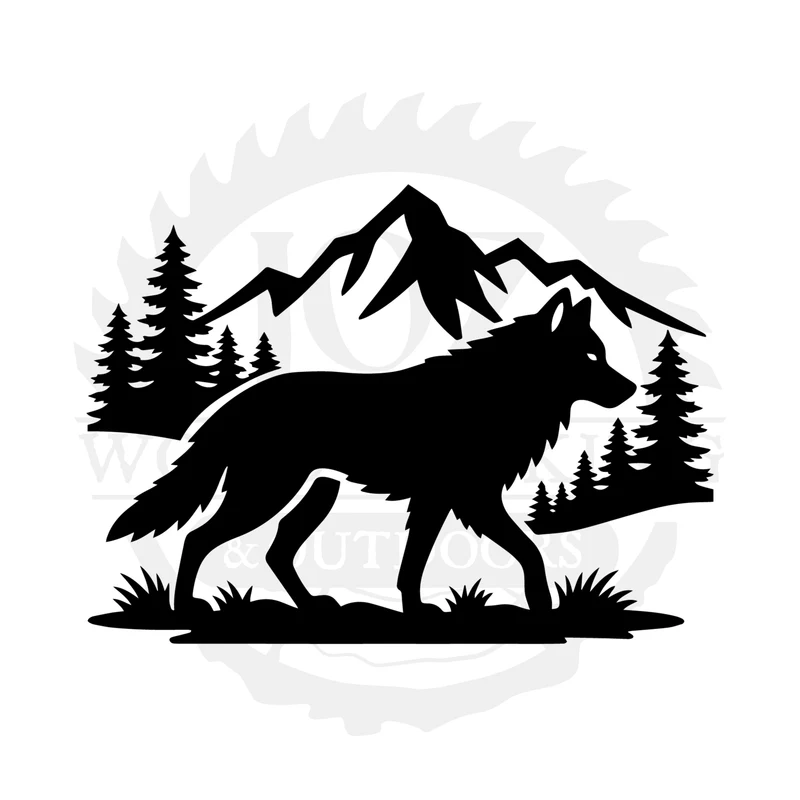 Wolf Mountain Trail SVG design
