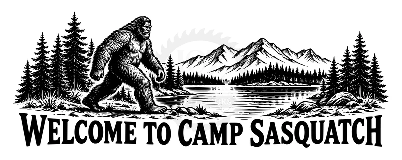 Welcome to Camp Sasquatch SVG design