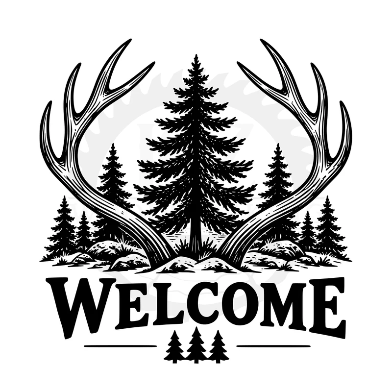 Woodland Welcome SVG design
