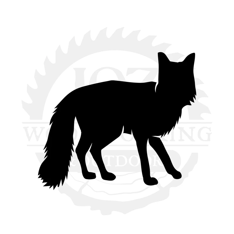 Fox Silhouette One SVG design