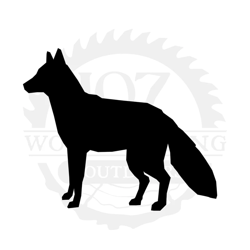 Fox Silhouette Two SVG design