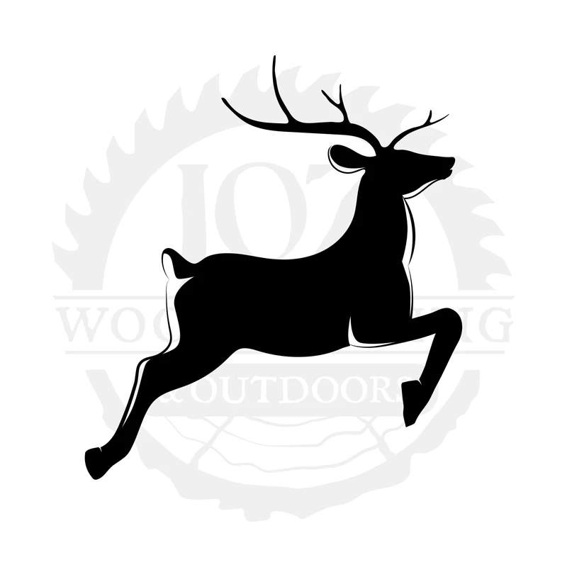 Leaping Whitetail SVG design