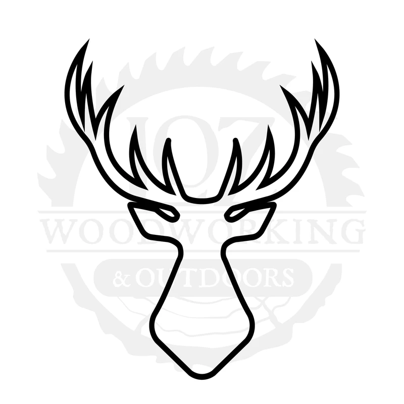 Antler Outline SVG design
