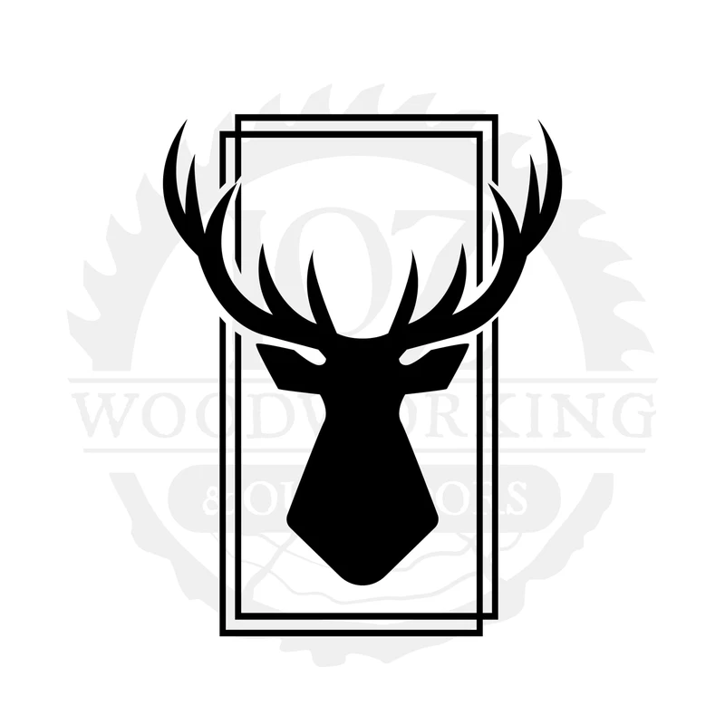 Solid Whitetail Badge SVG design