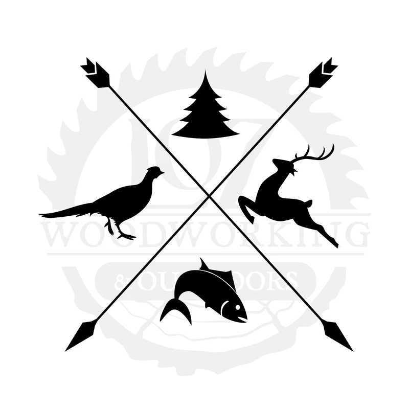 Crossed Arrows Outdoors SVG design