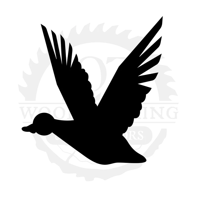 Duck in Flight Two SVG design