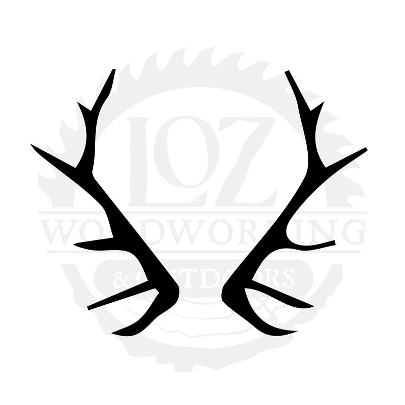 Antler Pair One SVG design
