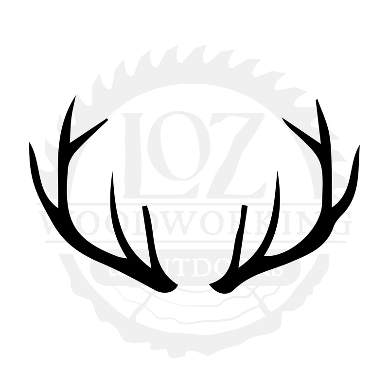 Antler Pair Three SVG design