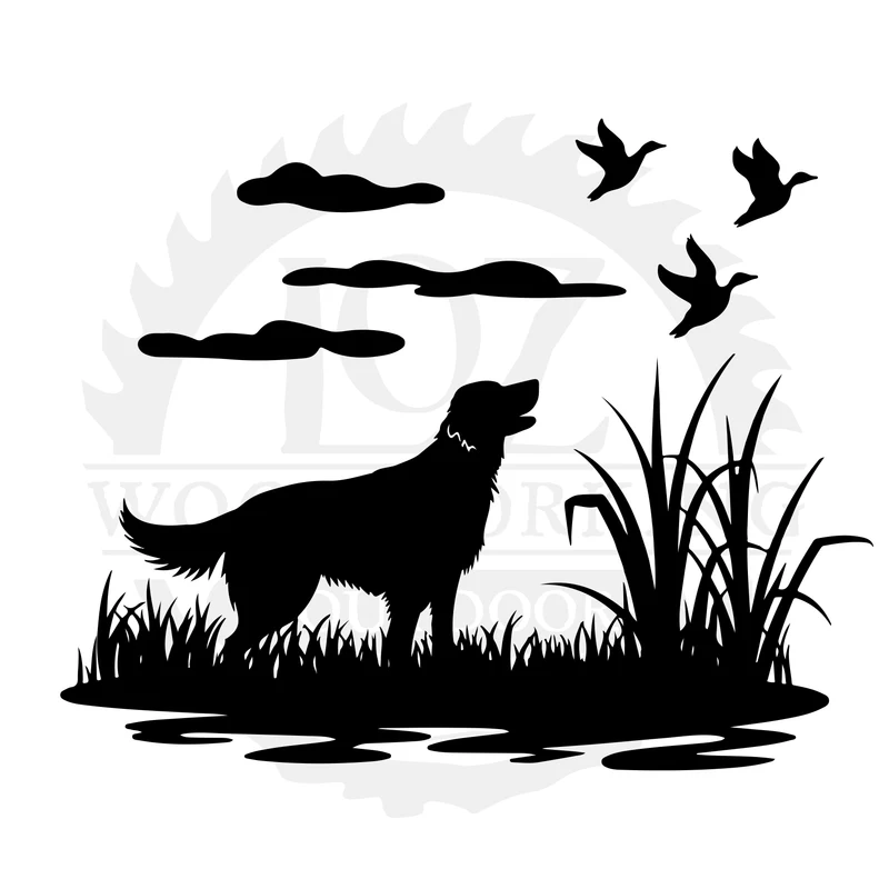 Marsh Hunting Dog SVG design