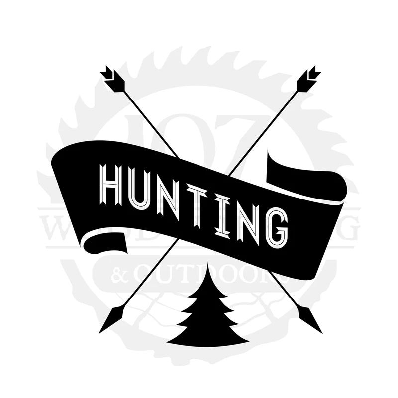 Hunting Banner SVG design