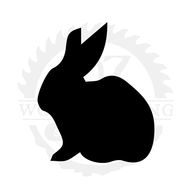 Rabbit Profile SVG design