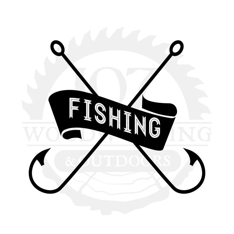 Fishing Banner SVG design
