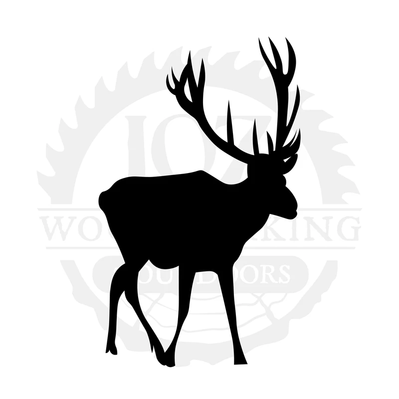 Deer Profile Two SVG design