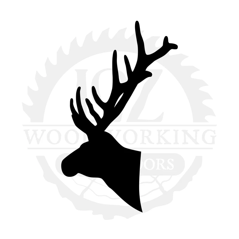 Antlered Deer Side View SVG design