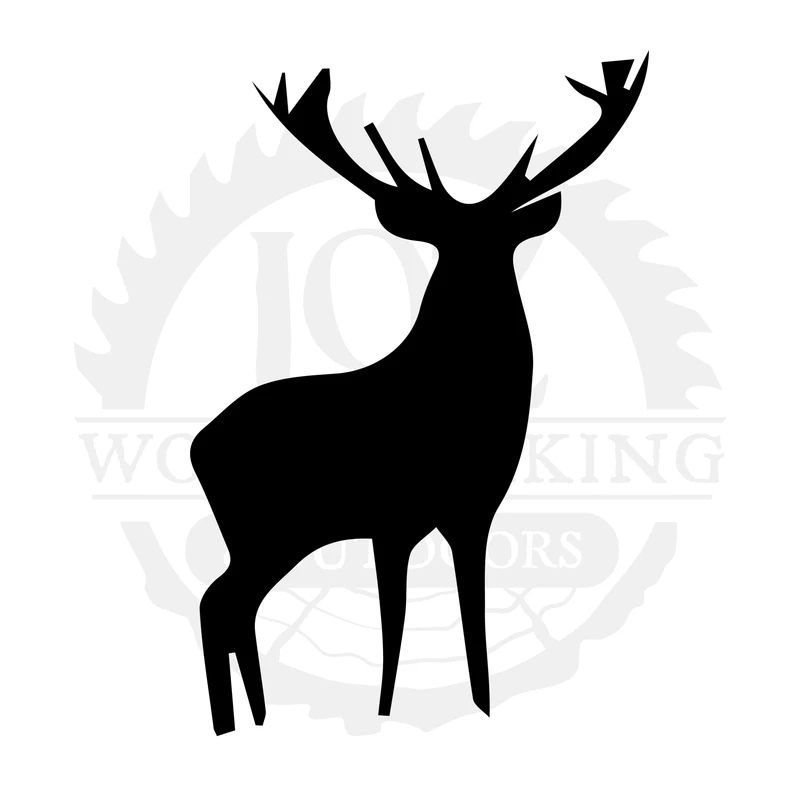 Whitetail Side Profile SVG design