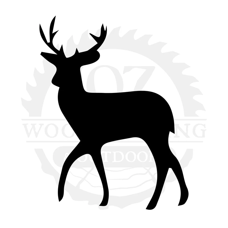 Deer Side Profile Two SVG design