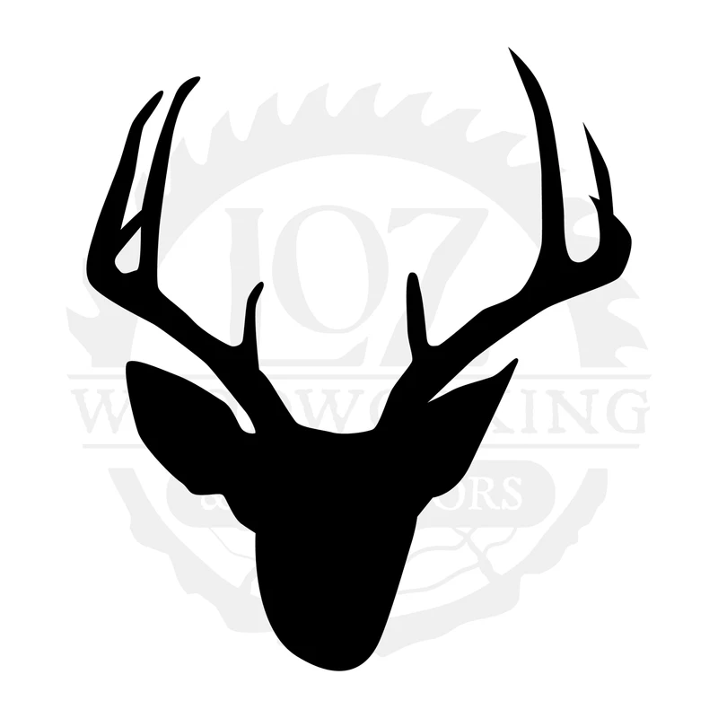 Whitetail Face One SVG design