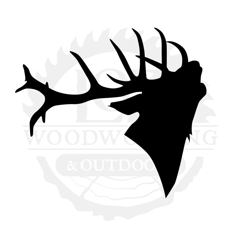 Whitetail Face Profile One SVG design