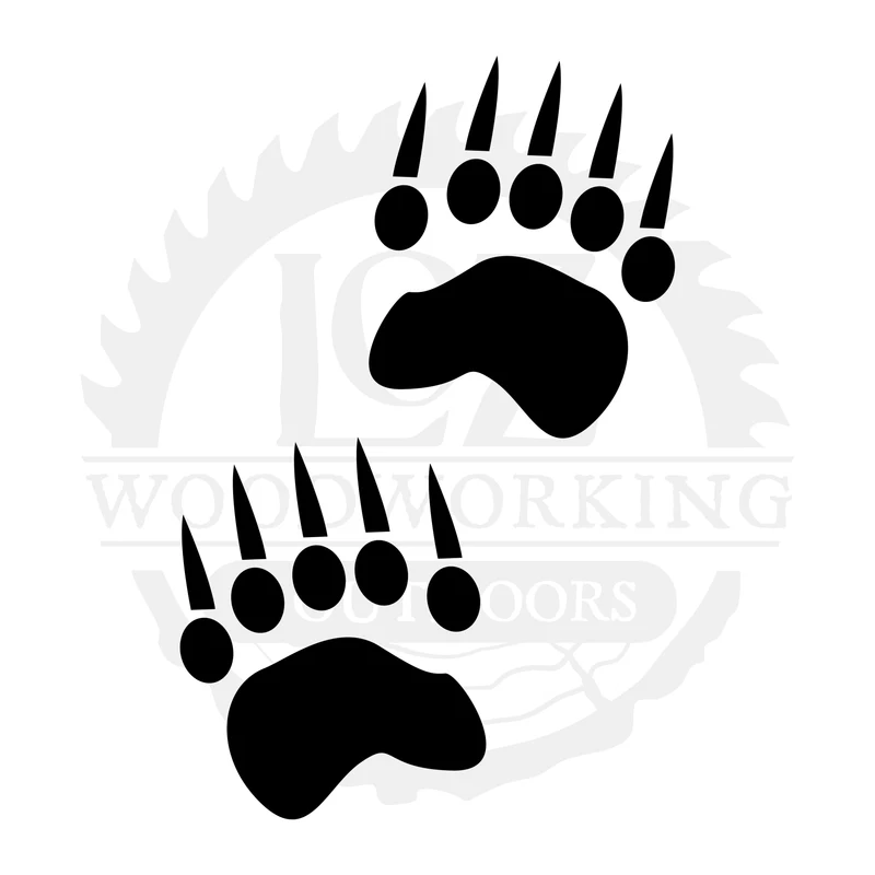 Double Bear Paws SVG design