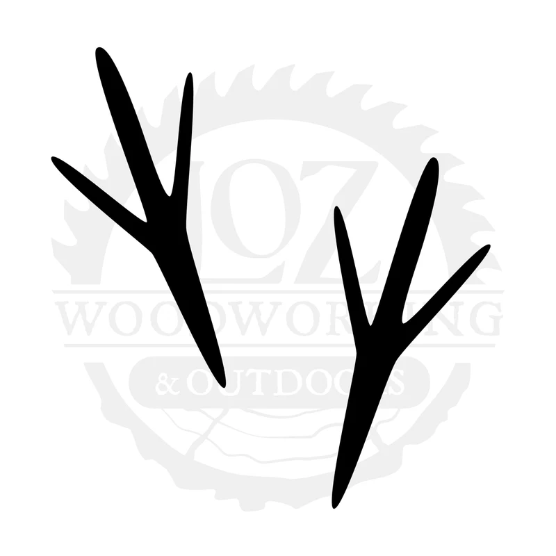 Antler Pair Four SVG design