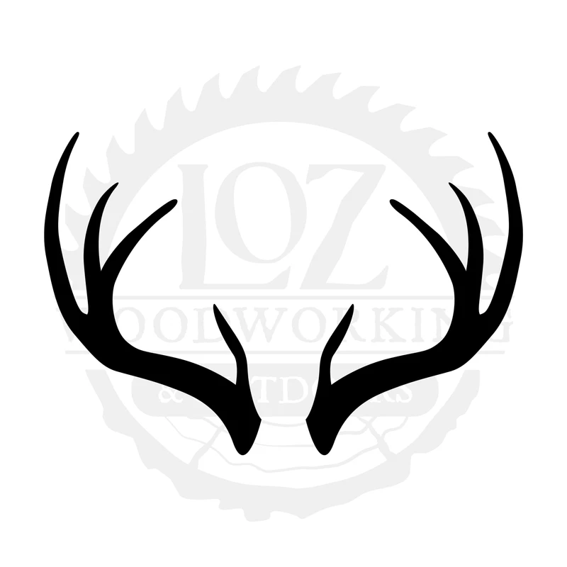 Antler Pair Five SVG design