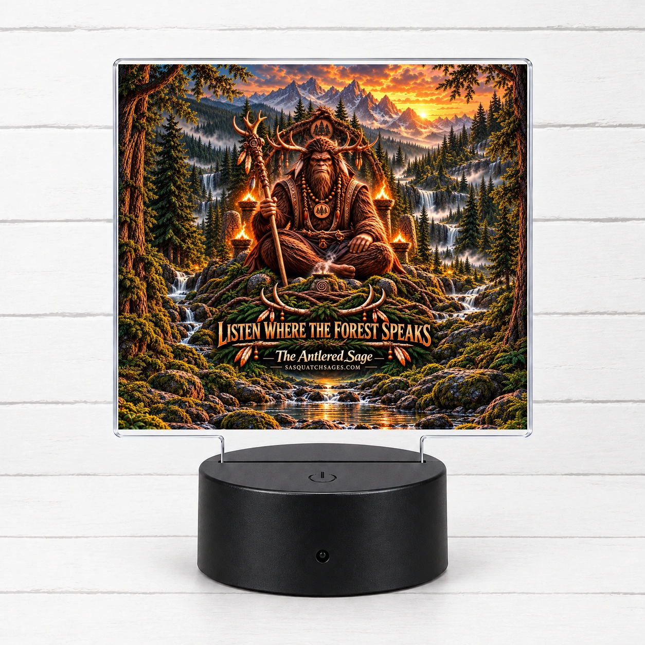 Antlered Sage — LED Acrylic Light