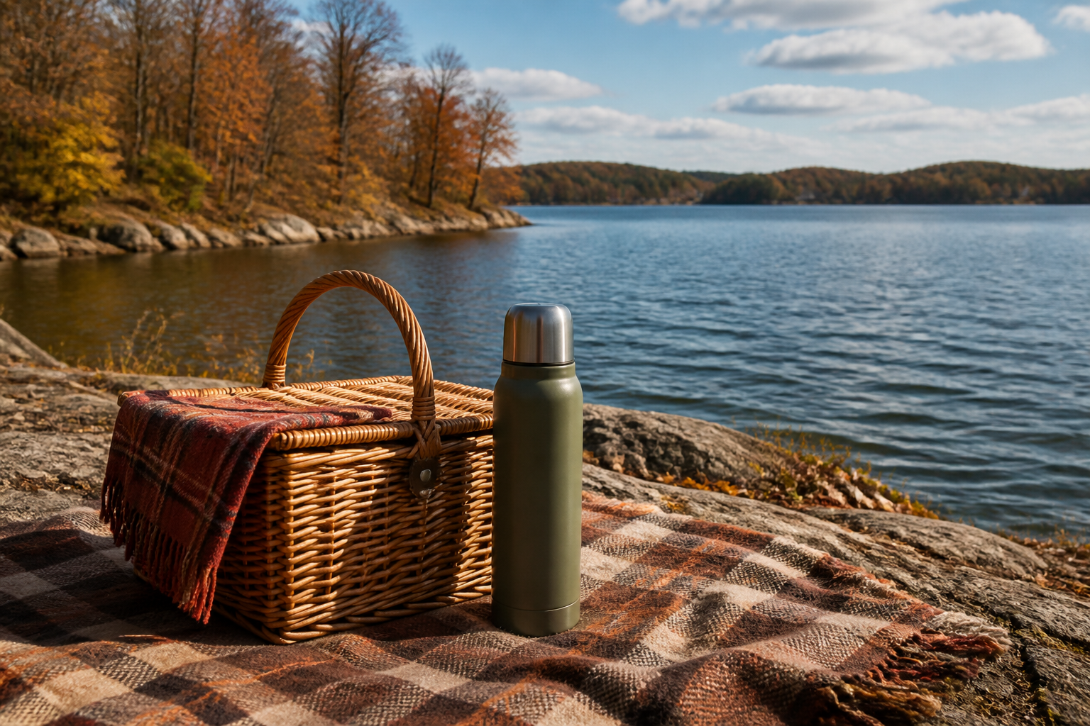 Person-free Lake of the Ozarks seasonal editorial scene