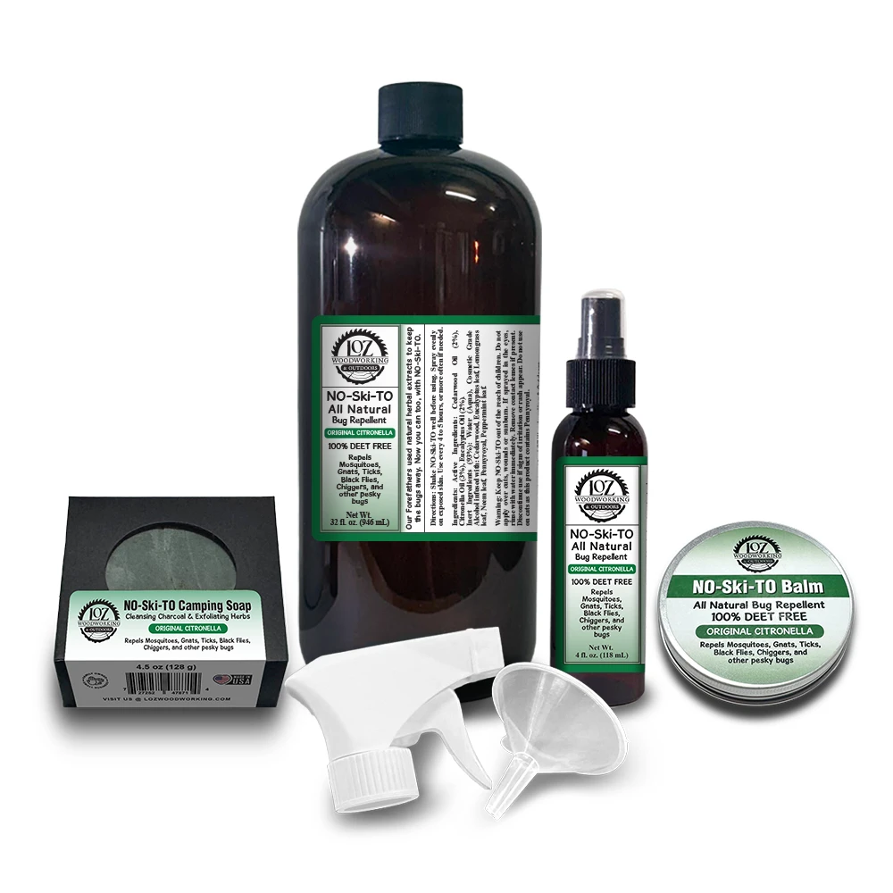 NO-Ski-TO Camping Bundle Original Citronella ~ Spray, Soap & Balm NO-Ski-TO Camping Bundle Original Citronella ~ Spray, Soap & Balm