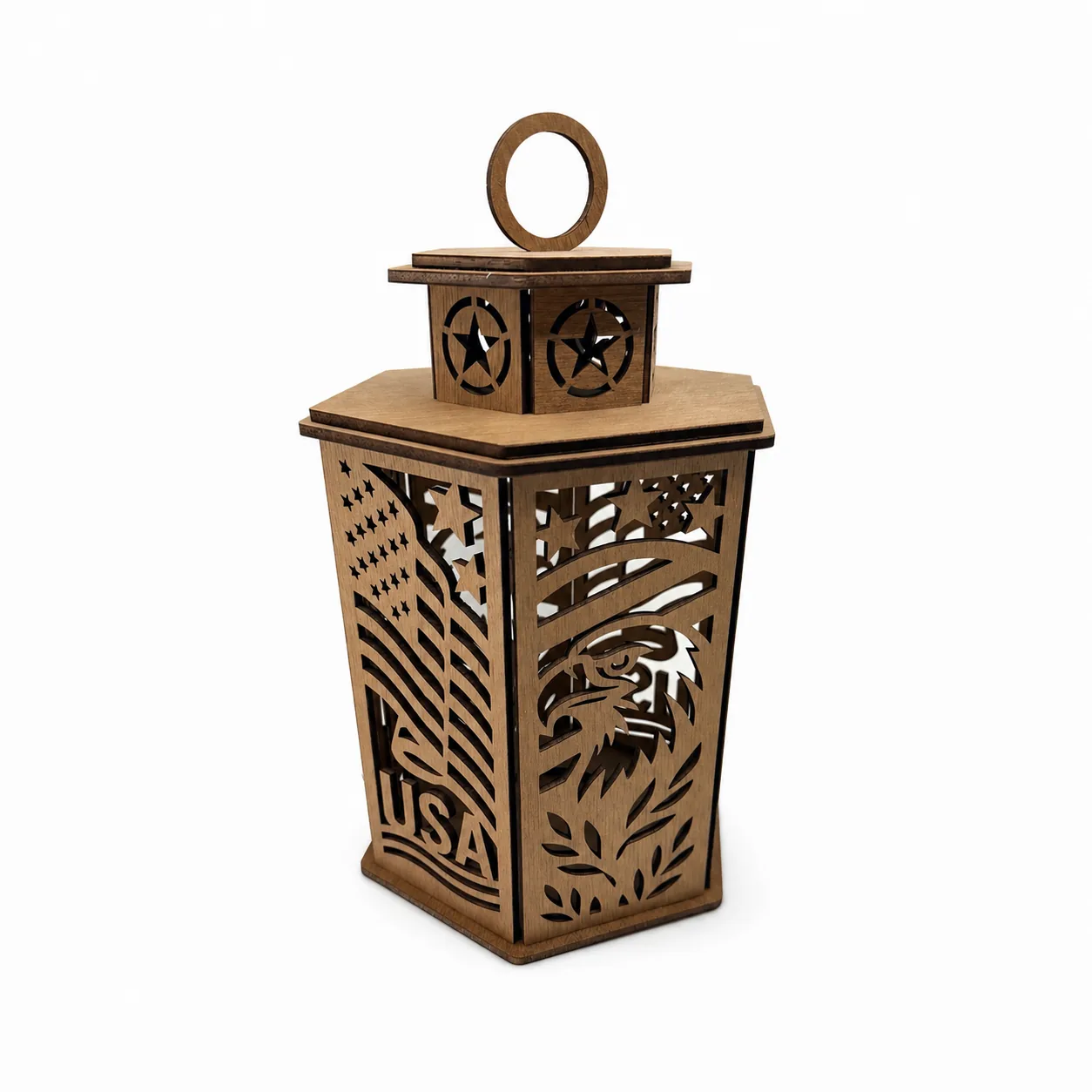 Laser Cut Wood Lanterns