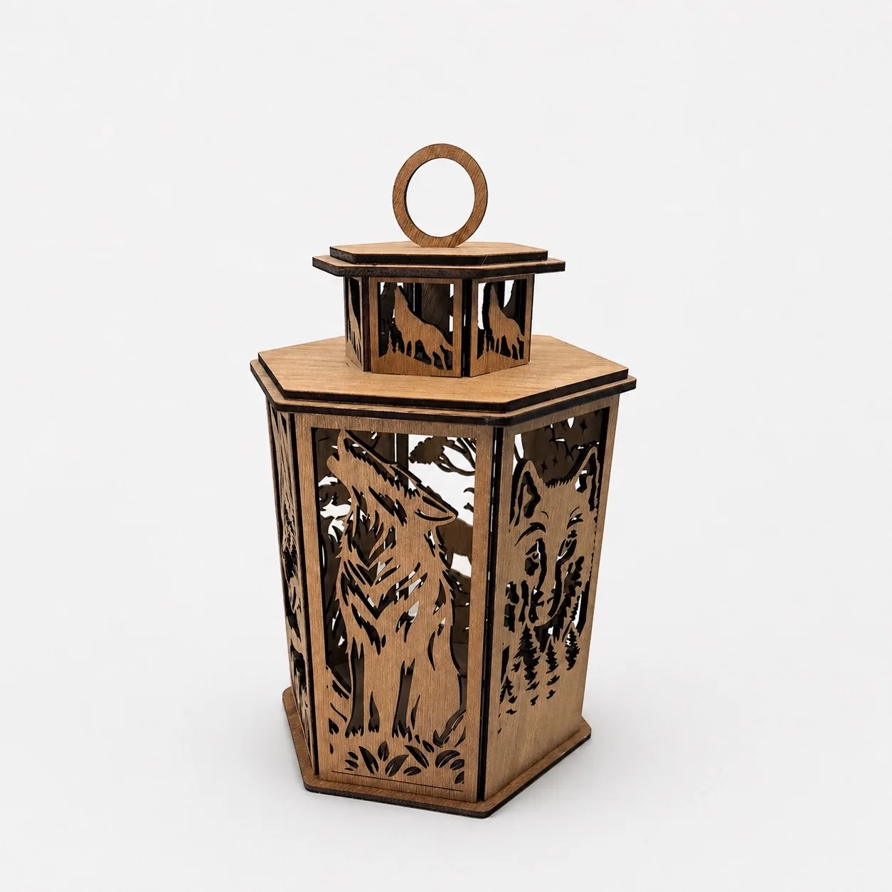 Laser Cut Wood Lanterns