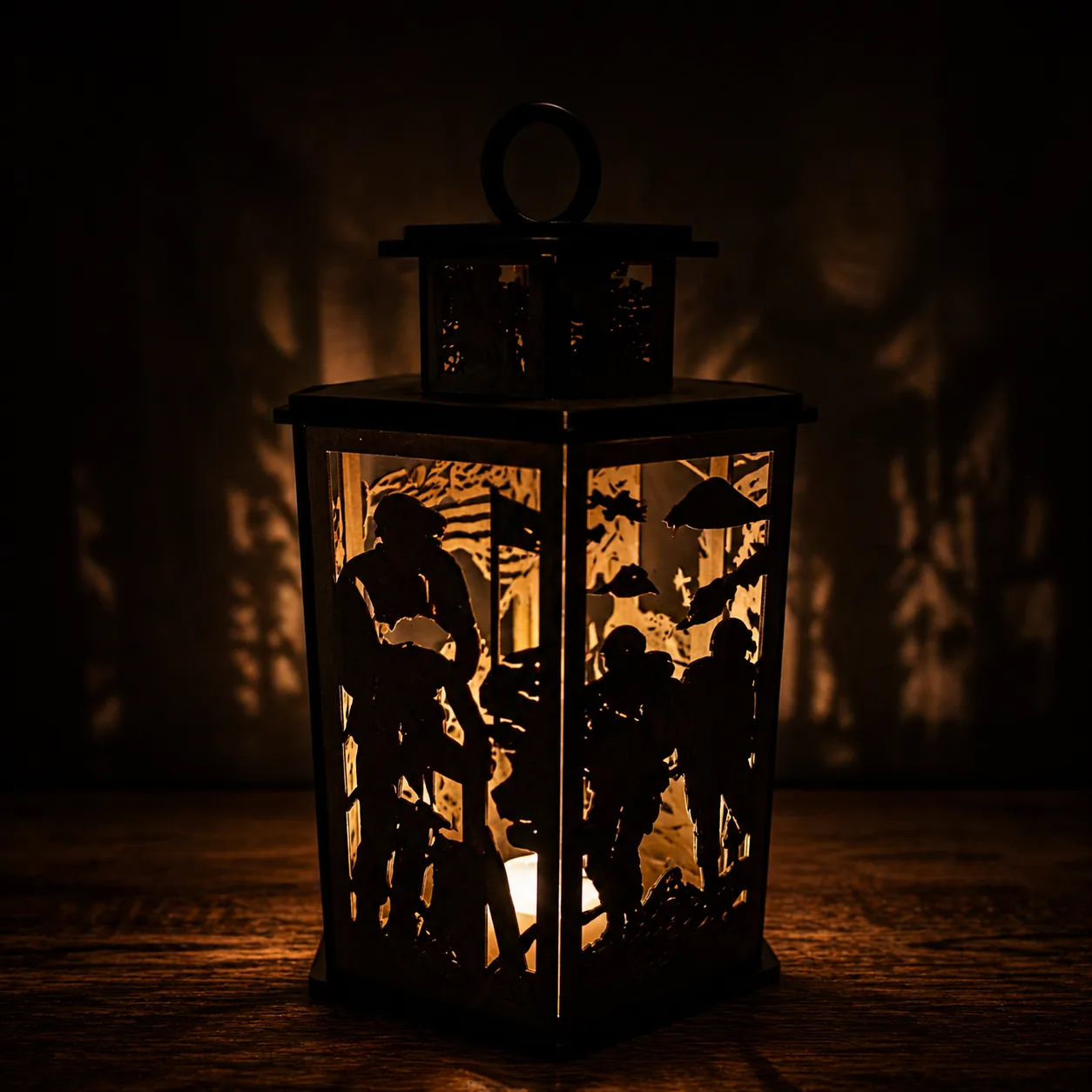 Laser Cut Wood Lanterns