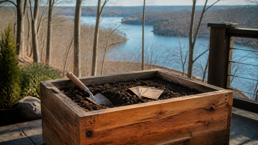 A container garden plan before spring arrives | LOZ Woodworking
