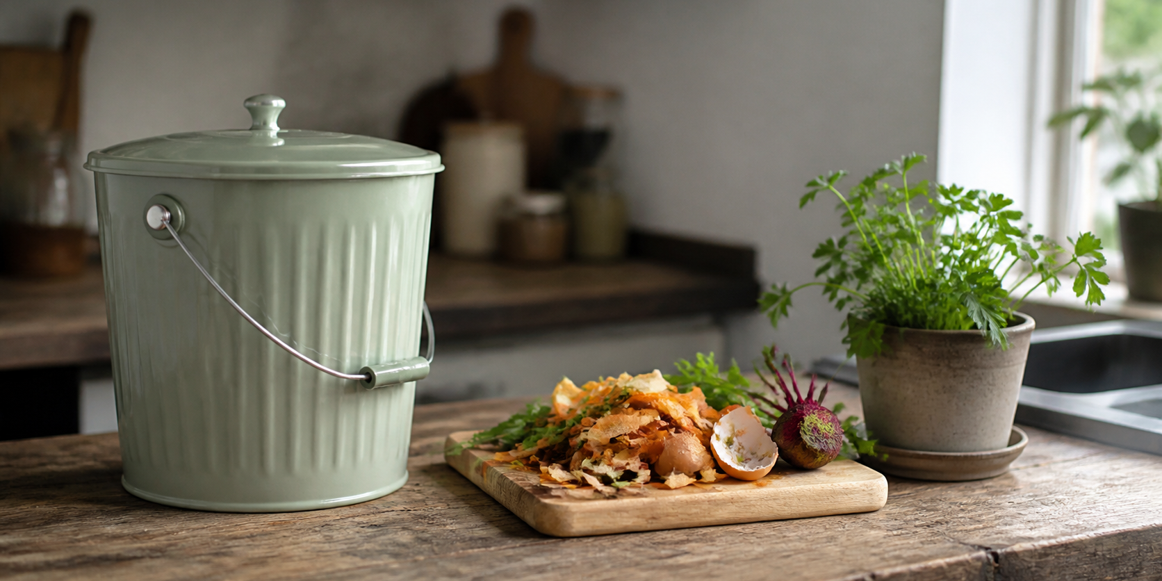 How to start a kitchen compost bucket without overthinking it | LOZ Woodworking