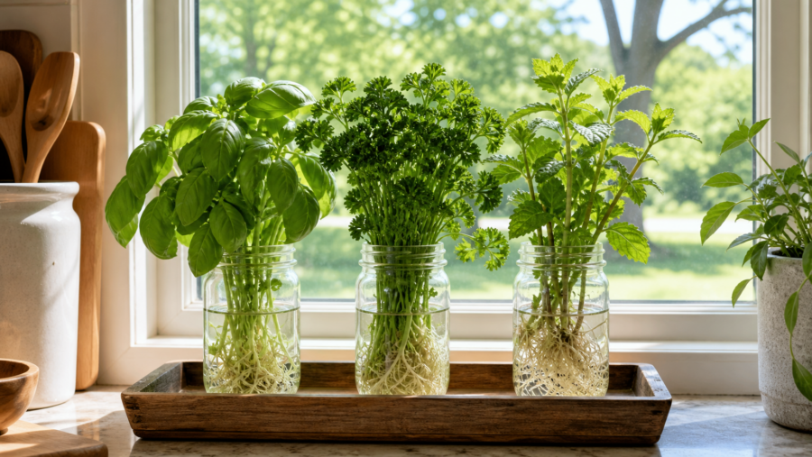 Kratky herbs for busy households | LOZ Woodworking